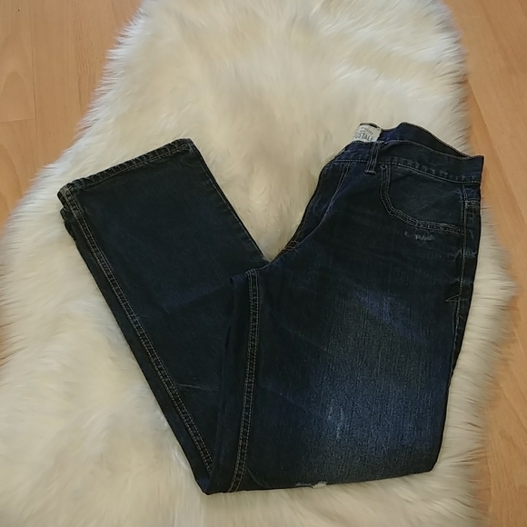 Aeropostale Other - Aeropostale Men Distressed Essex Straight Leg Jean
